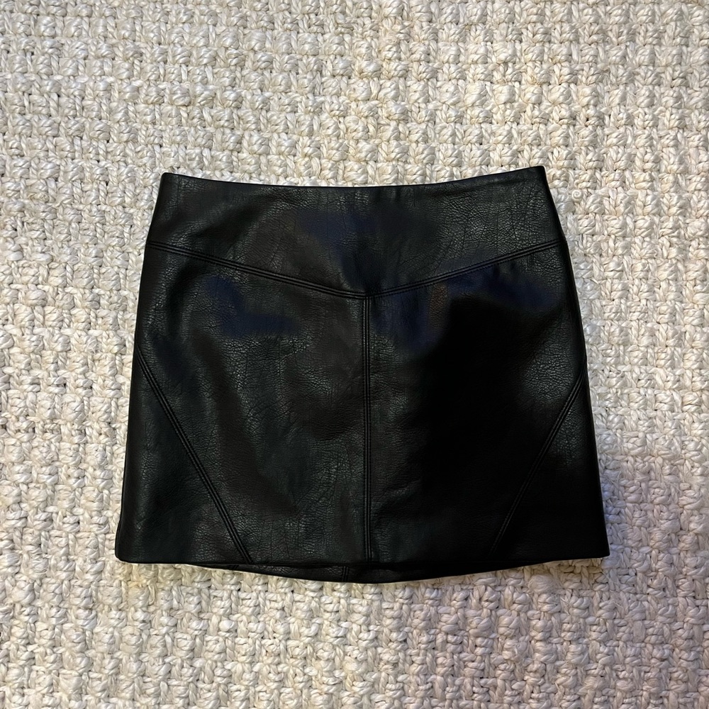 Leather Mini Skirt